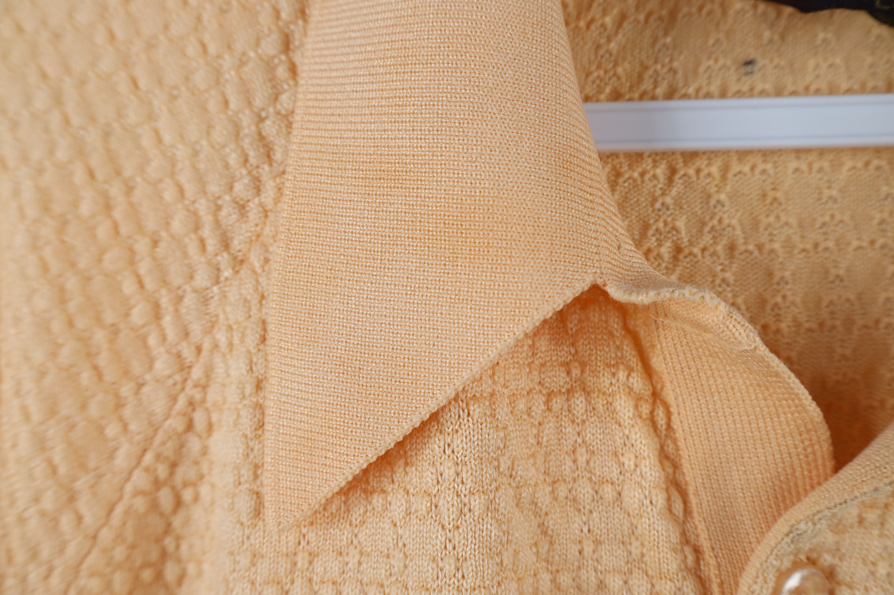 Vintage Vintage 60s 70s Streetwear Pullover Polo Shirt Peach USA Size US L / EU 52-54 / 3 - 4 Thumbnail