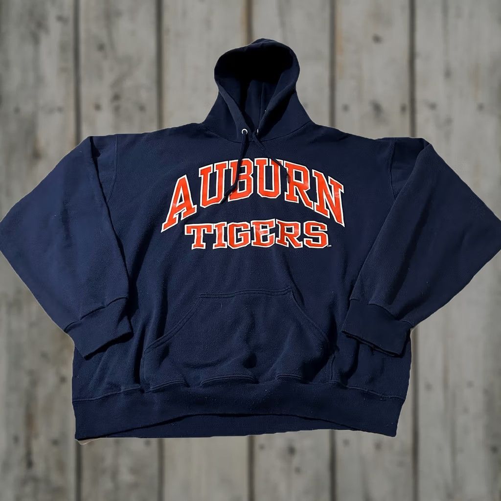 Vintage VINTAGE 90s TNT Auburn Tigers Hoodie XL Men Blue Pullover College Tigers Nike Size US XL / EU 56 / 4 - 1 Thumbnail