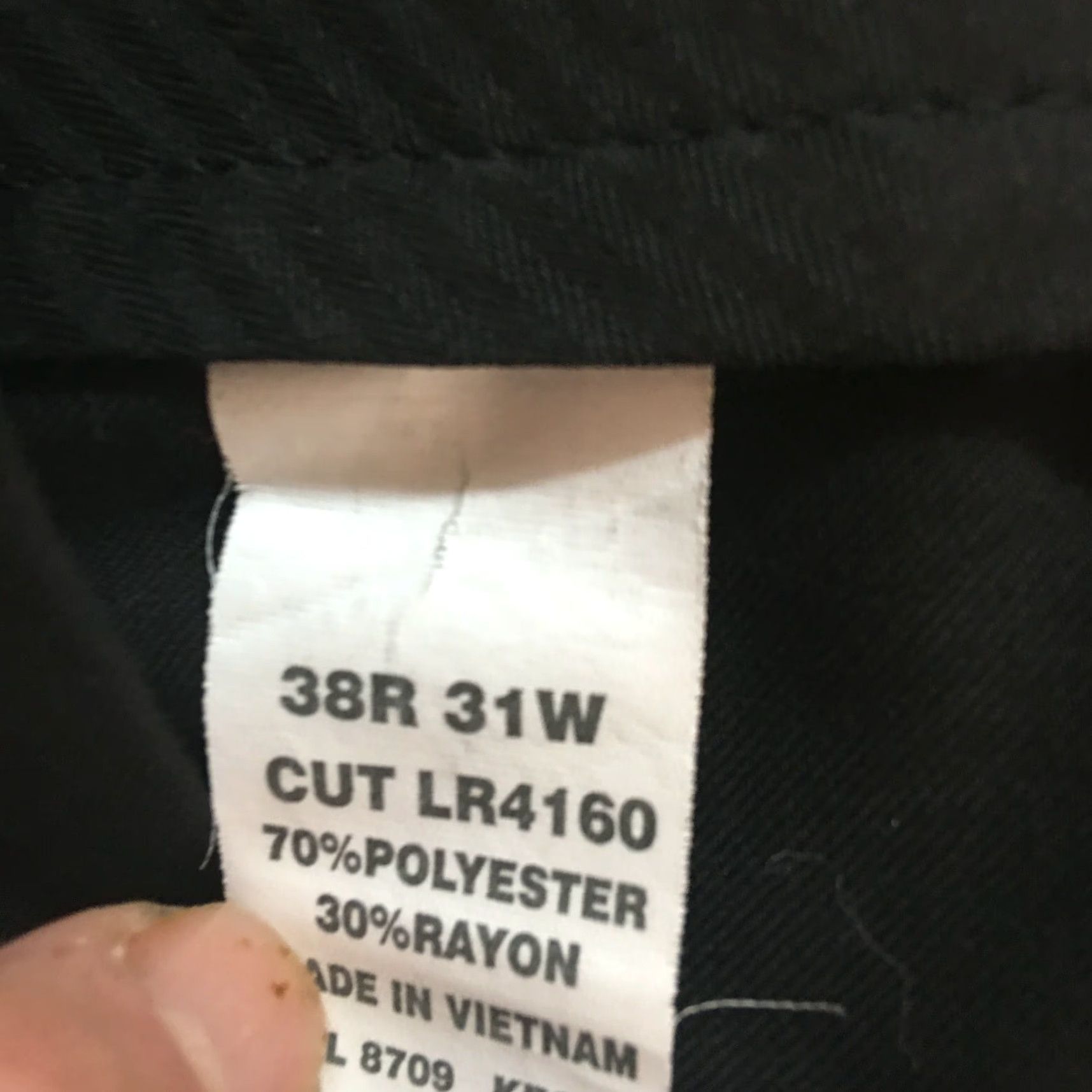 Kenneth Cole KENNETH COLE REACTION Dress Pants Mens 32 X 30 Black Straight Leg Mid Rise Shirt Size US 32 / EU 48 - 7 Thumbnail