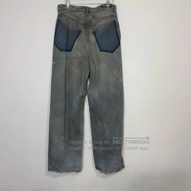Balenciaga Balenciaga 23SS Distressed Denim Jeans. Size US 26 / EU 42 - 2 Thumbnail