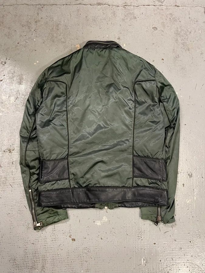 Dolce & Gabbana AW2007 Dolce & Gabbana Khaki Hybrid Nylon Leather Jacket Size US L / EU 52-54 / 3 - 8 Thumbnail