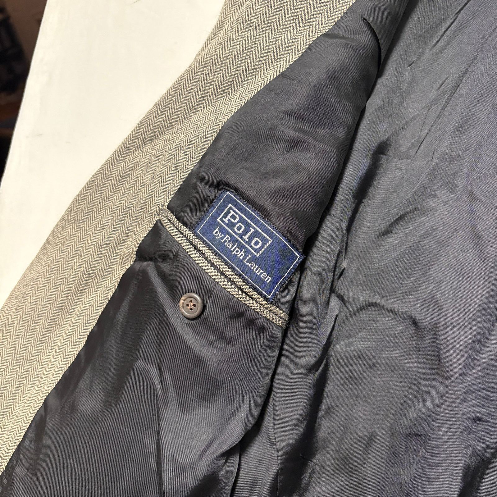 Polo Ralph Lauren VTG 90's Polo Ralph Lauren Harris Brown Tweed Blazer 40L Size 40L - 3 Thumbnail