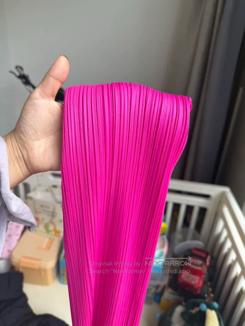 Issey Miyake Issey Miyake size:1 Iridescent Pink Midi Skirt Size 31" - 6 Thumbnail