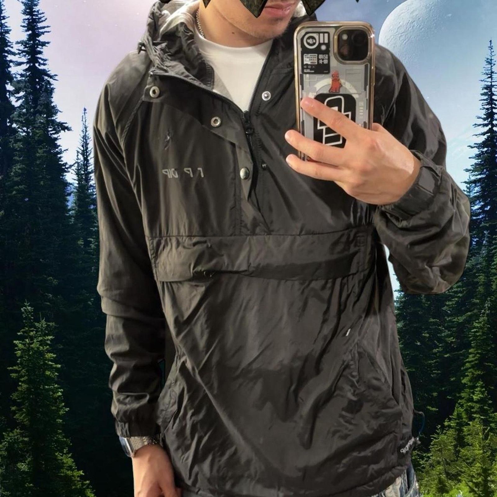 RIPNDIP Black and grey ripndip windbreaker Size US S / EU 44-46 / 1 - 2 Thumbnail