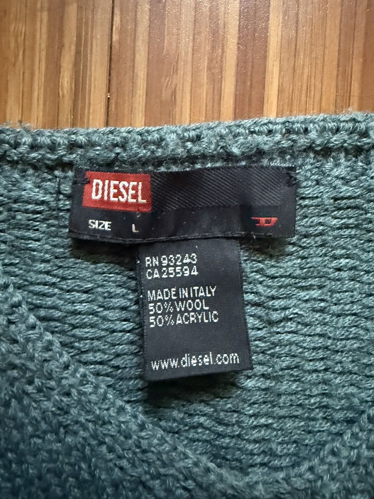 Designer × Diesel × Vintage Diesel knit Sweater Size US L / EU 52-54 / 3 - 3 Thumbnail