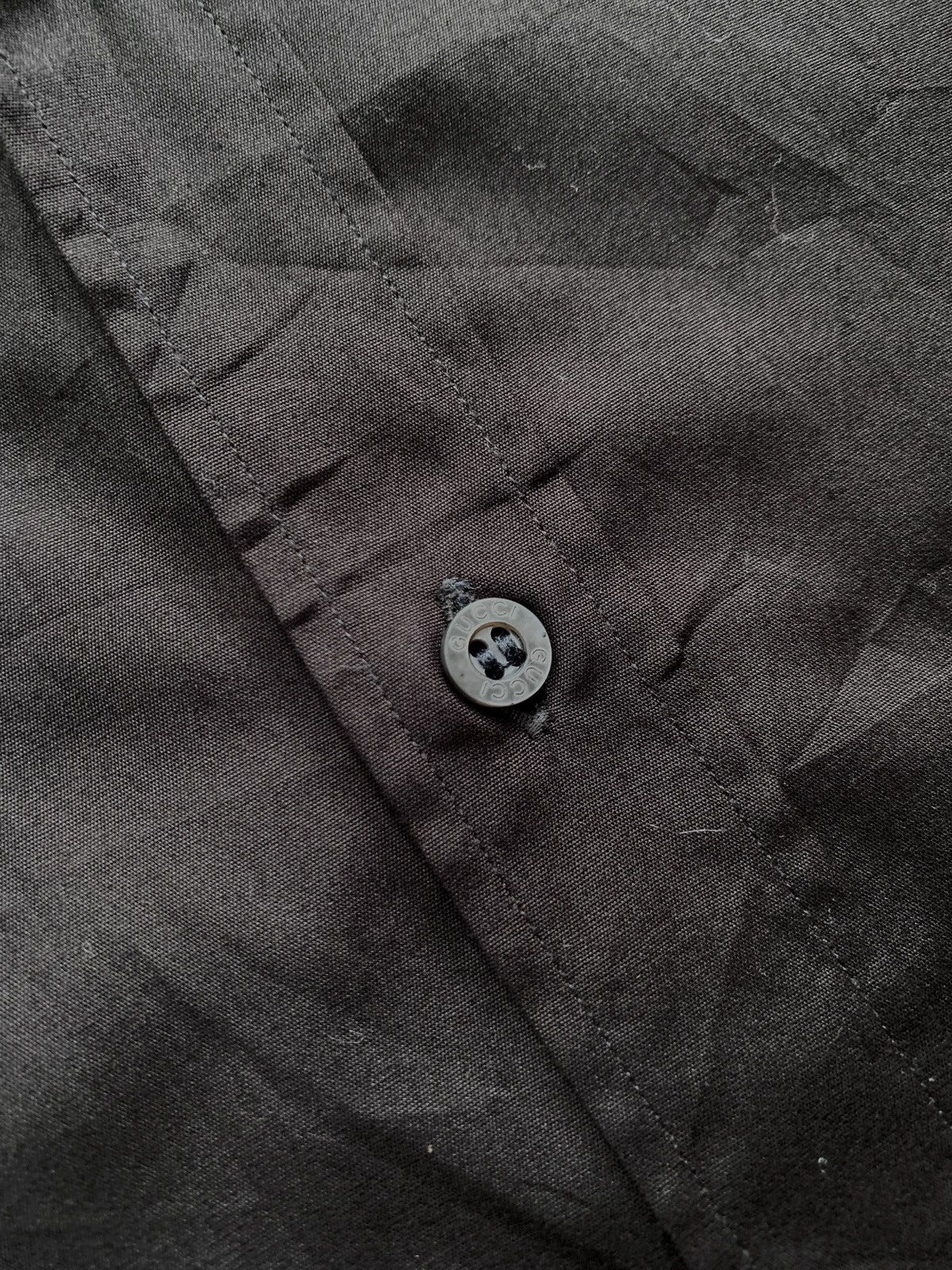 Gucci FREE TAX! Logo Embroidery Ls Shirt by Tom Ford Size US M / EU 48-50 / 2 - 6 Thumbnail