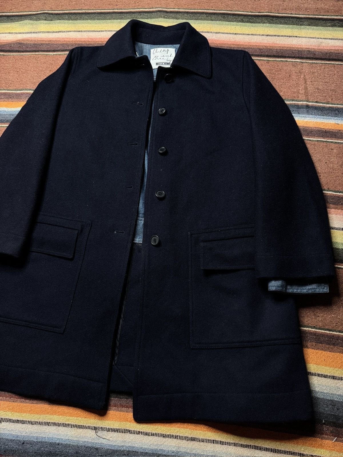 Moschino Cheap and Chic by Moschino Denim Jacket Coat Size L / US 10 / IT 46 - 2 Thumbnail