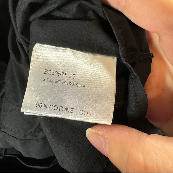 Hache Hache black tie front paneled side shirt business casual. Size XS / US 0-2 / IT 36-38 - 8 Thumbnail