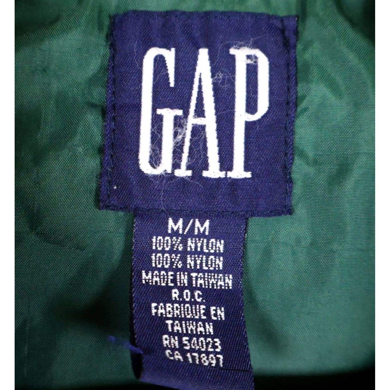 Gap VINTAGE Gap Windbreaker Pullover Jacket Men's Medium Green Hooded 1/4 Zip Nylon 90s Size US M / EU 48-50 / 2 - 3 Thumbnail