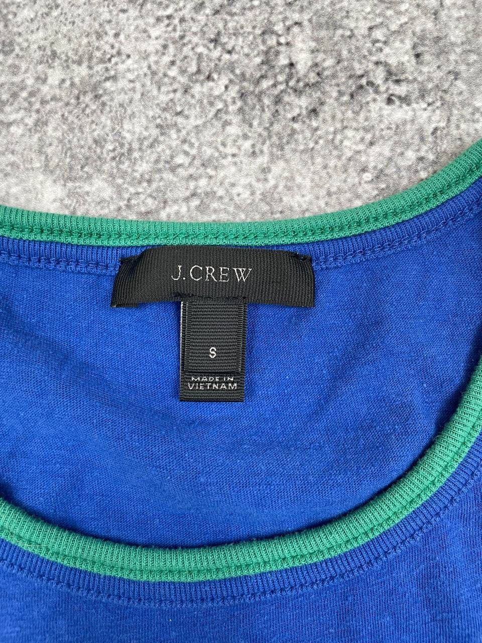 J.Crew J.Crew Women T-Shirt Blue Pocket Top Contrast Trim Size S / US 4 / IT 40 - 4 Thumbnail