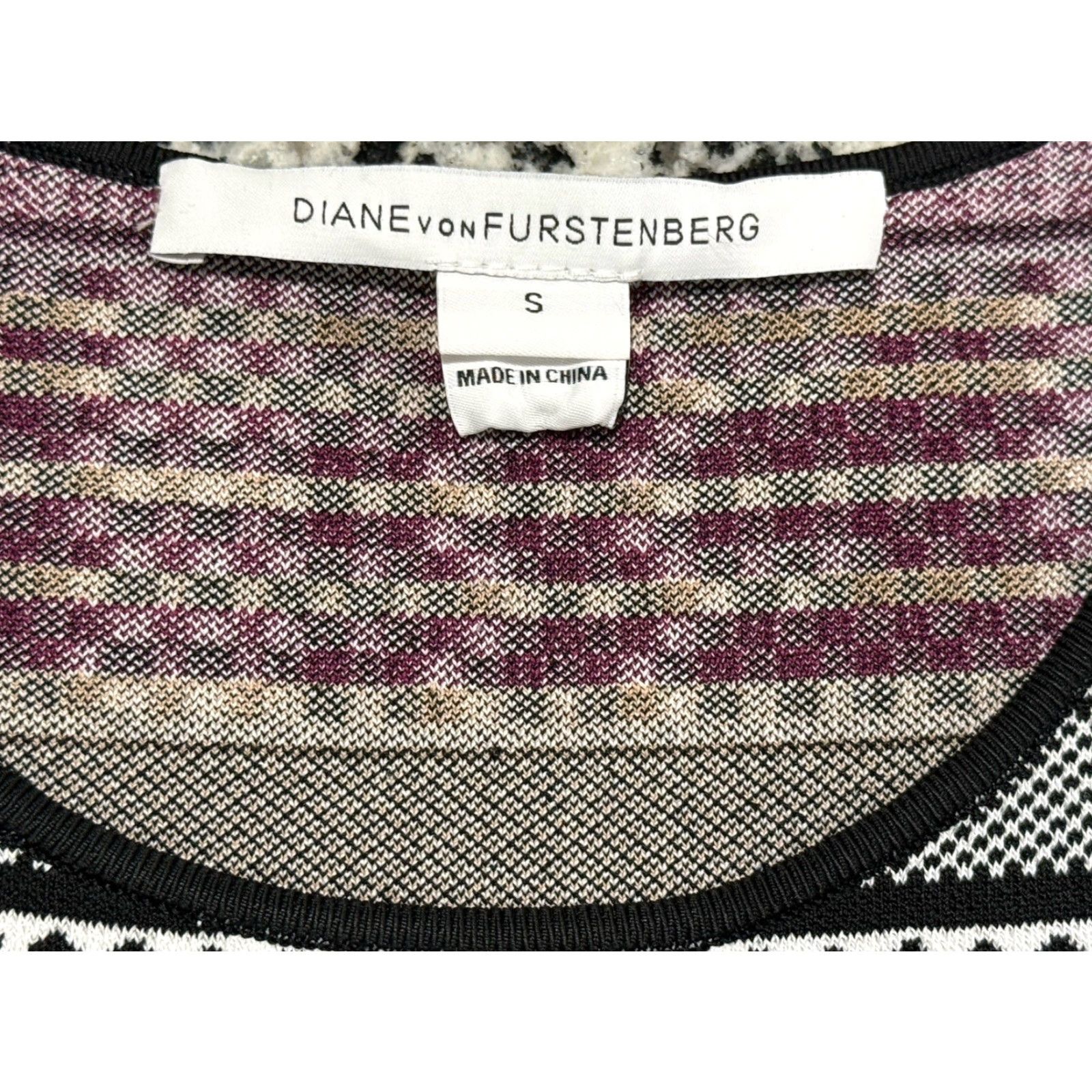 Diane von Furstenberg Diane Von Furstenberg DVF ELEANOR Jacquard A Line Dress Sz S EUC Sleeveless Midi Multicolor Women's Size S / US 4 / IT 40 - 5 Thumbnail