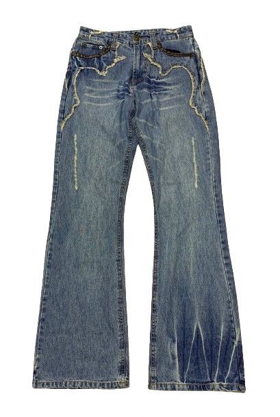 Hysteric Glamour Flare Japanese Brand Strange Heaven Washed Denim Size US 28 / EU 44 - 1 Thumbnail
