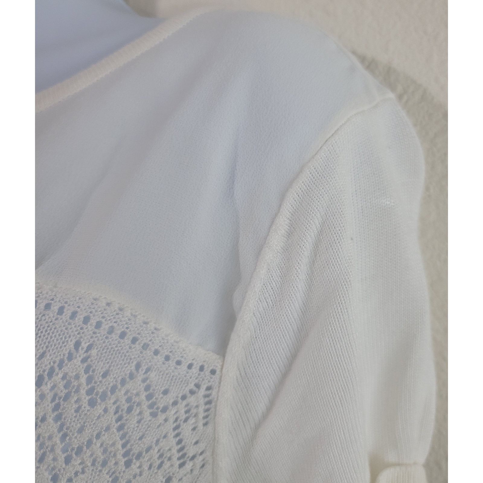 Other Under Skies Cream Loose Knit Top Large Lightweight Soft Size L / US 10 / IT 46 - 3 Thumbnail