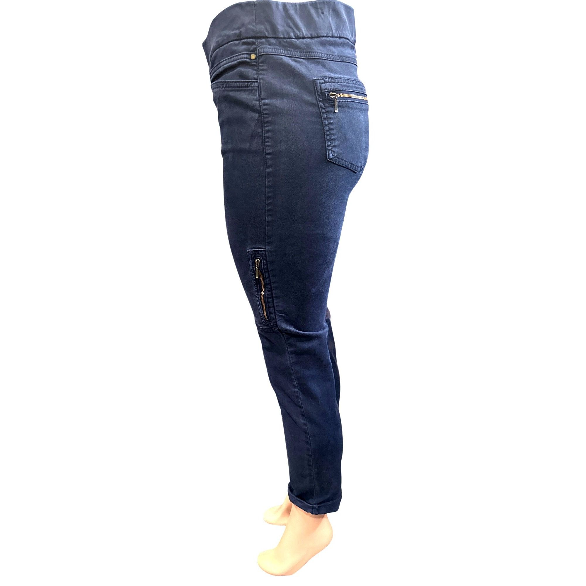 Chicos Chicos So Slimming Womens Cargo Jeans With Zip Details Slim Size 25" / US 0 / IT 36 - 3 Thumbnail