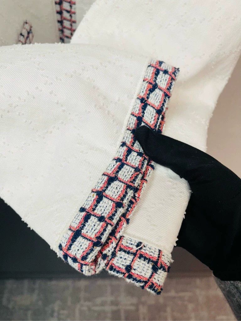 Chanel Chanel Spring and summer preview white tannin jacket 2504-N Size S / US 4 / IT 40 - 4 Thumbnail