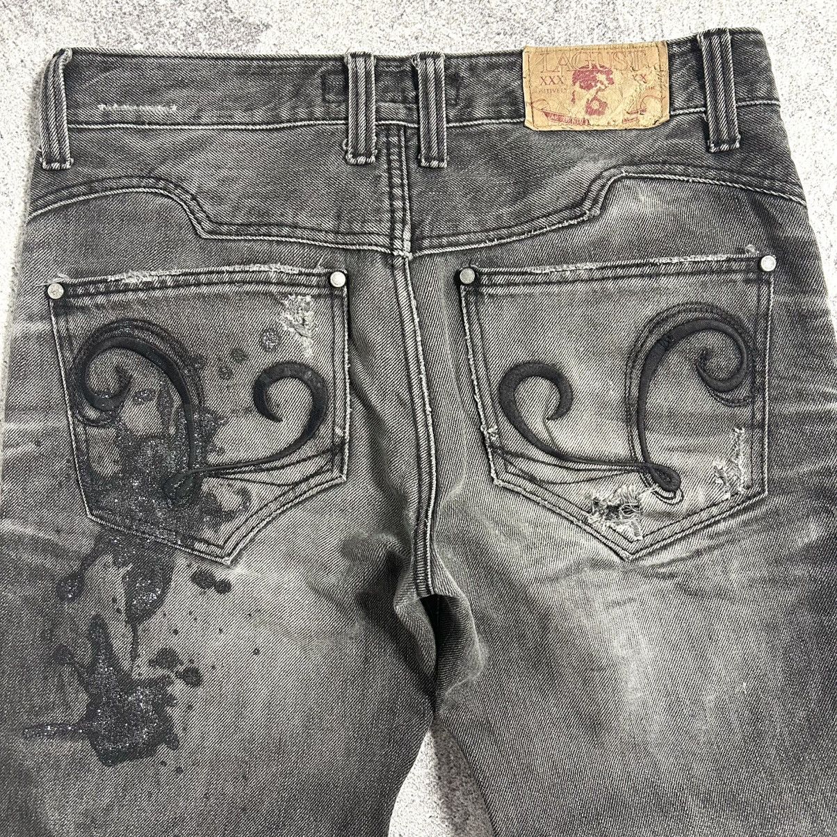 Japanese Brand Lagust Crazydistressed Denim Pants Size US 32 / EU 48 - 18 Thumbnail