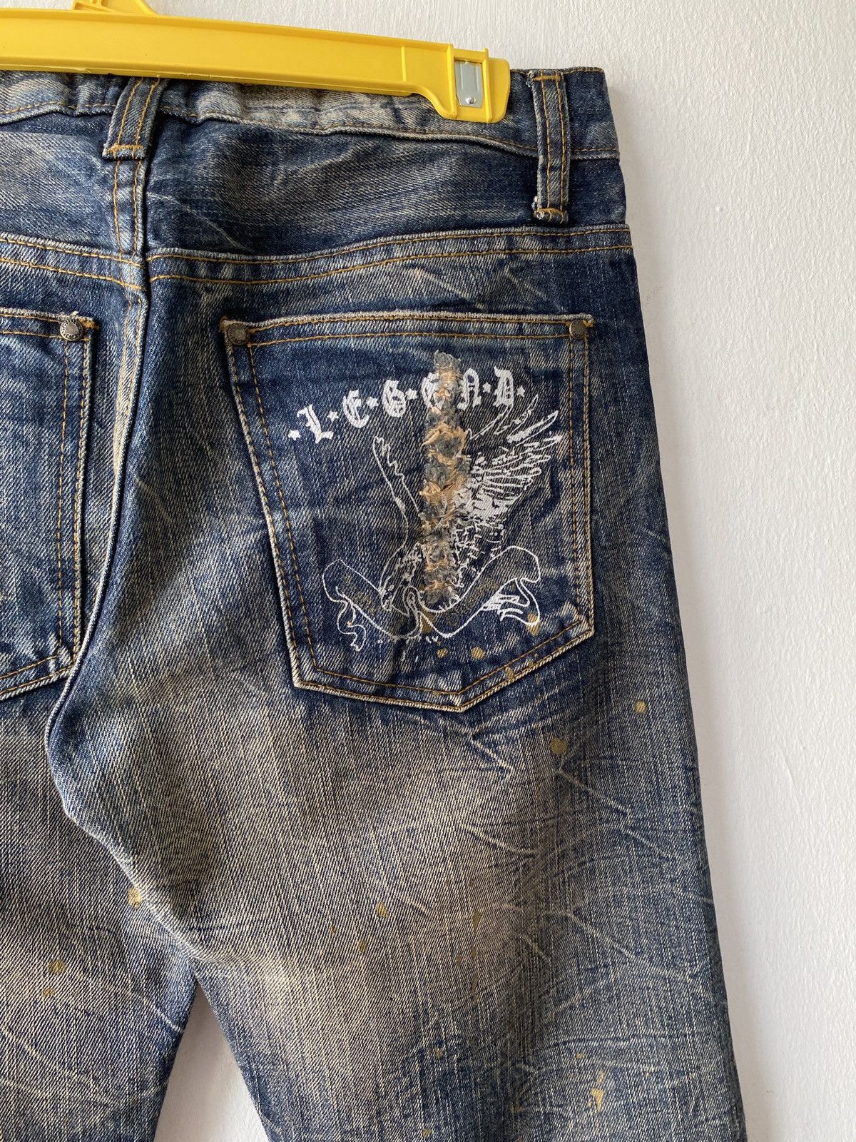 Japanese Brand Japanese Brand Legend Of Glamour Distressed Denim Size US 32 / EU 48 - 14 Thumbnail