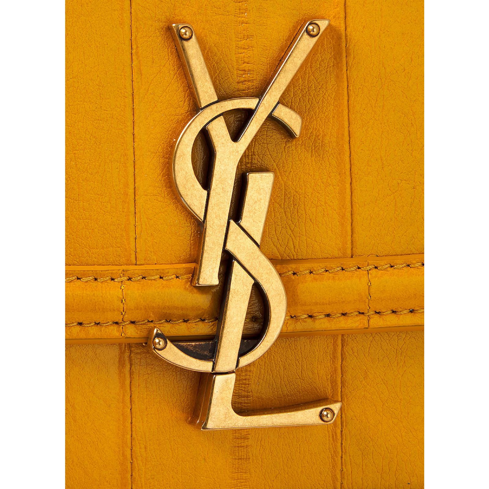 Yves Saint Laurent Saint Laurent Yellow Leather Satchel Shoulder Bag Size ONE SIZE - 6 Thumbnail