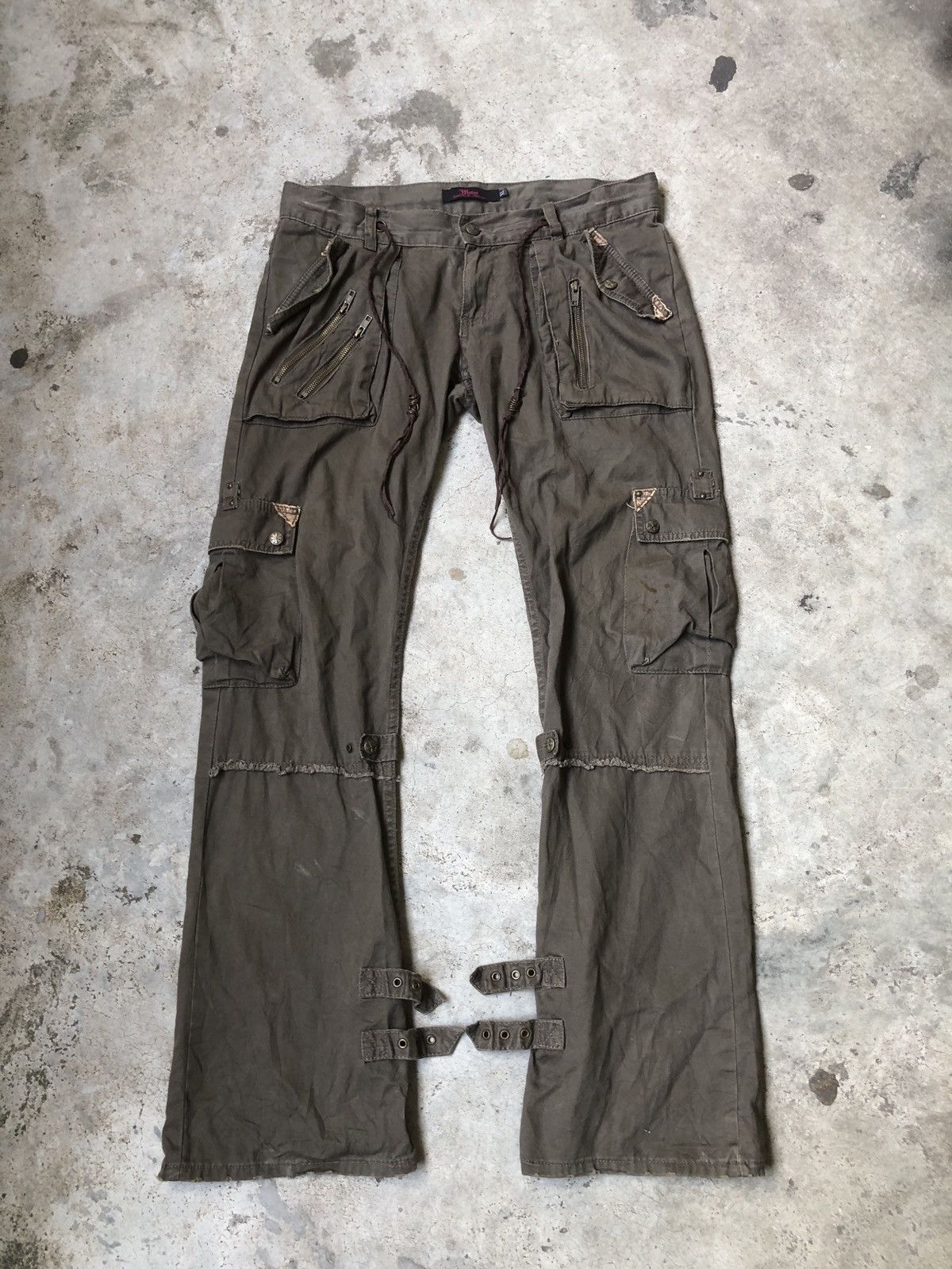 パンツ Midas Gimmick Coated Flared Cargo Pants Midas Gimmick Coated Flared Cargo Pants