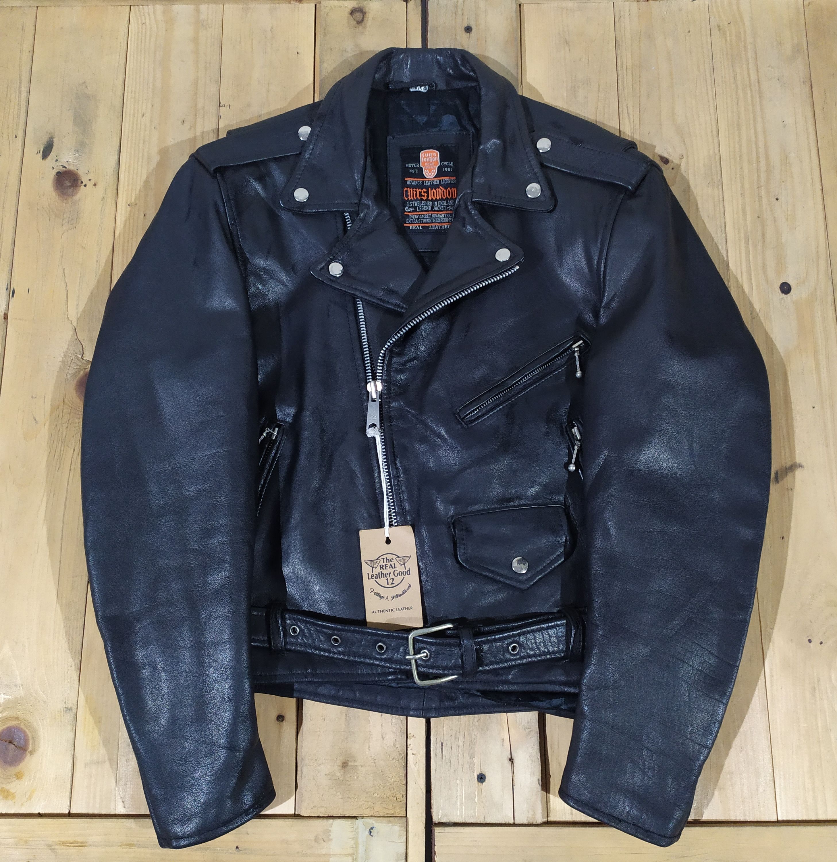 Genuine Leather CUIRS LONDON LEATHER RAMONES PERFECTO JACKET Grailed