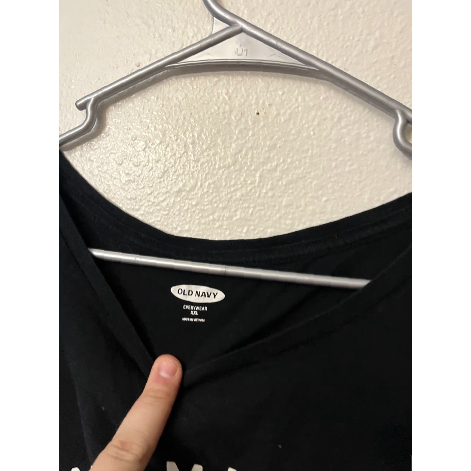 Old Navy VINTAGE Old Navy Mom Life T-Shirt Casual Solid Black Short Sleeve 2XL Womens Size XXL / US 16-18 / IT 52-54 - 2 Thumbnail