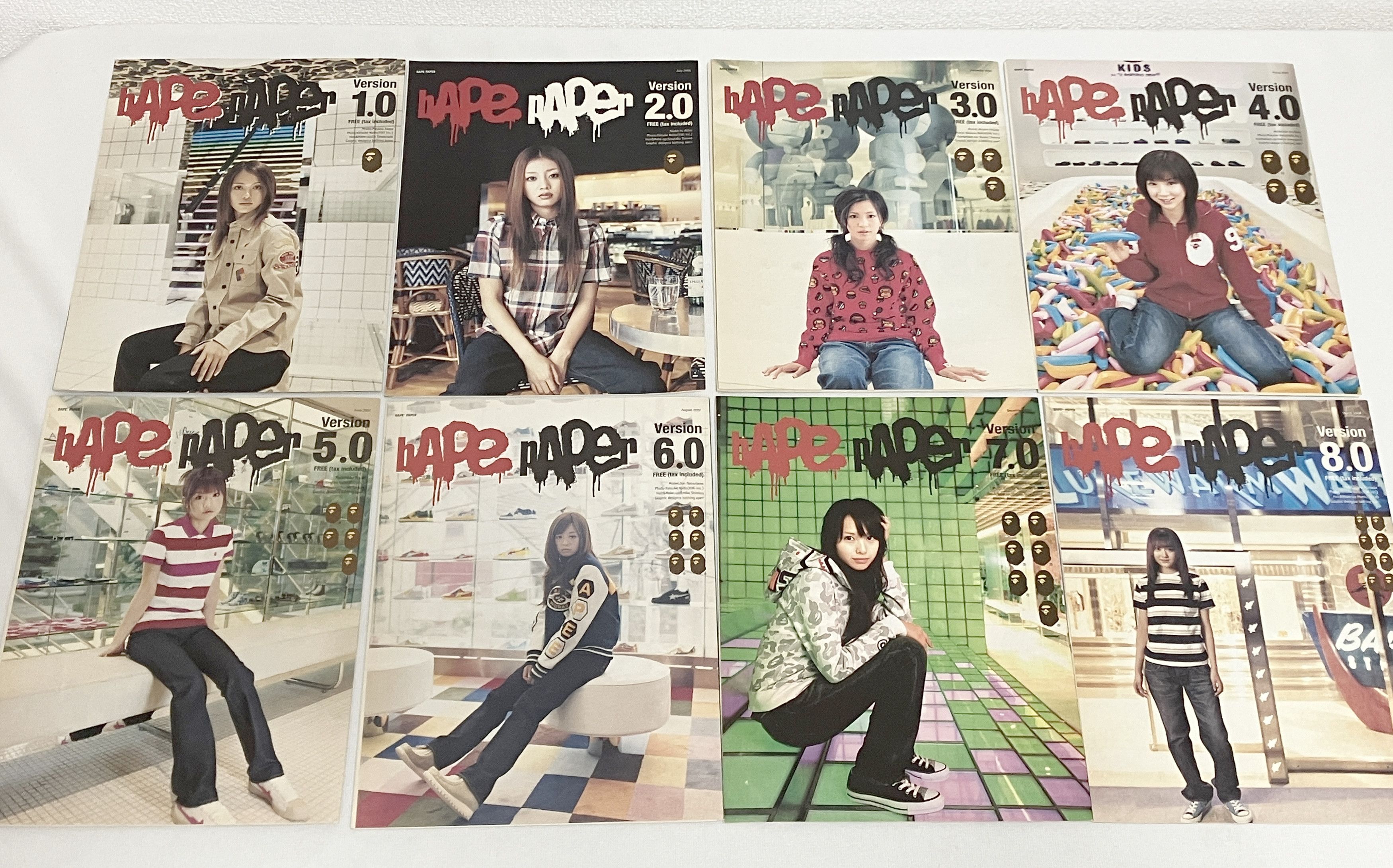 Bape BAPE PAPER SET 1-8 Poster Magazine rare | Grailed