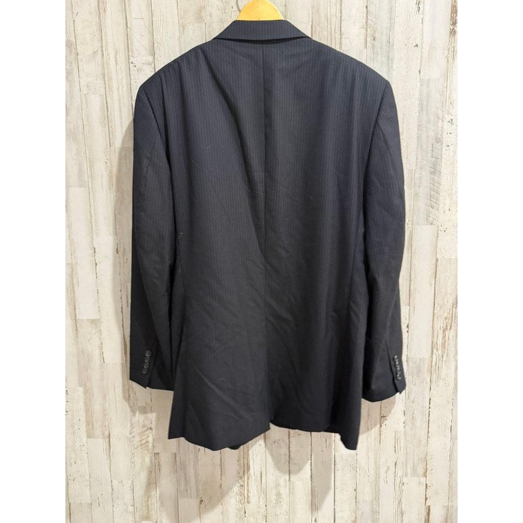 Jos. A. Bank Jos. A Bank Men's Black Pinstripe Wool Blazer Size 42L Size 42L - 6 Thumbnail