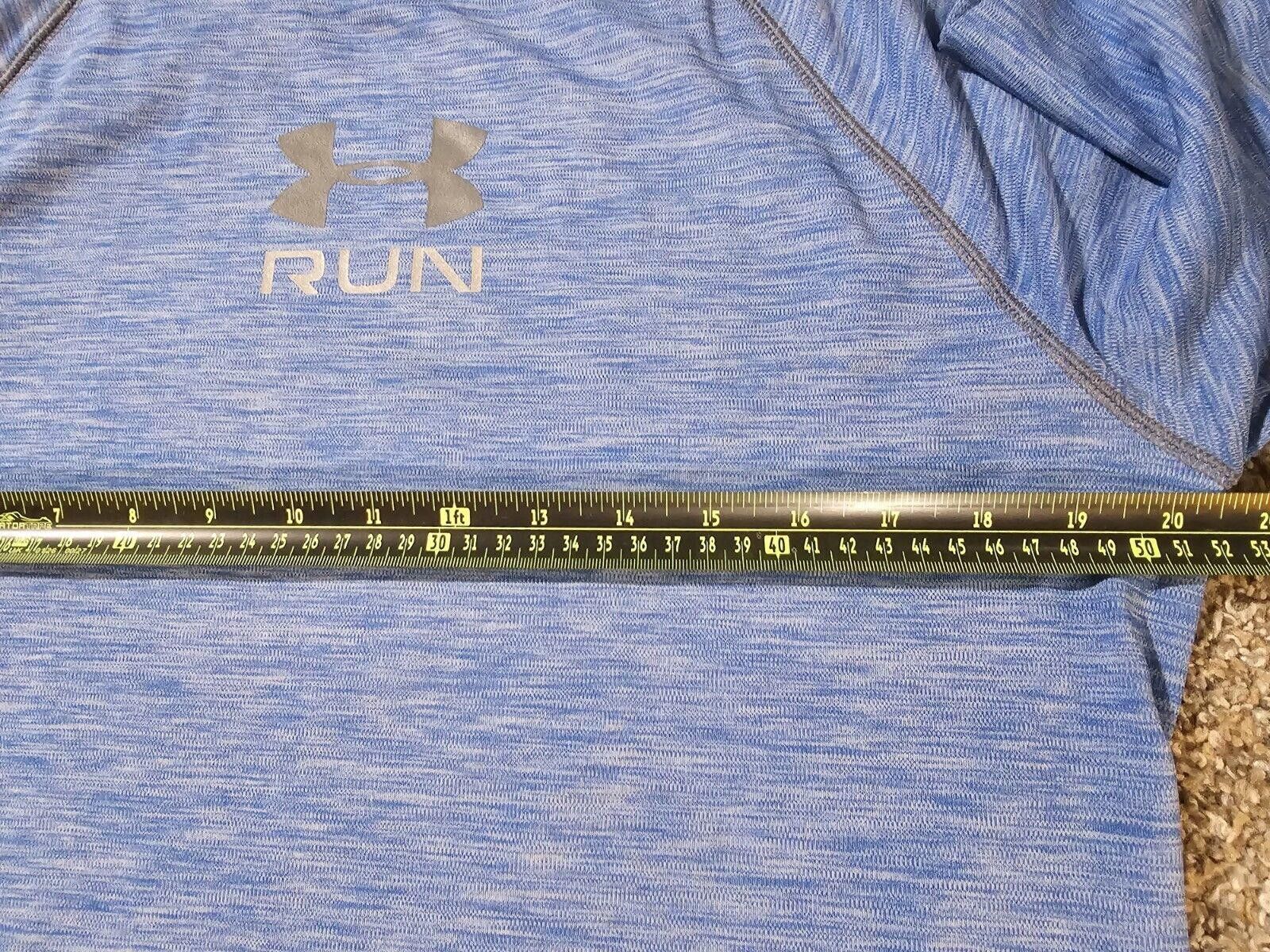 Under Armour Under Armour Men's Fitted HeatGear Shirt Size M Blue Heather Size US M / EU 48-50 / 2 - 5 Thumbnail