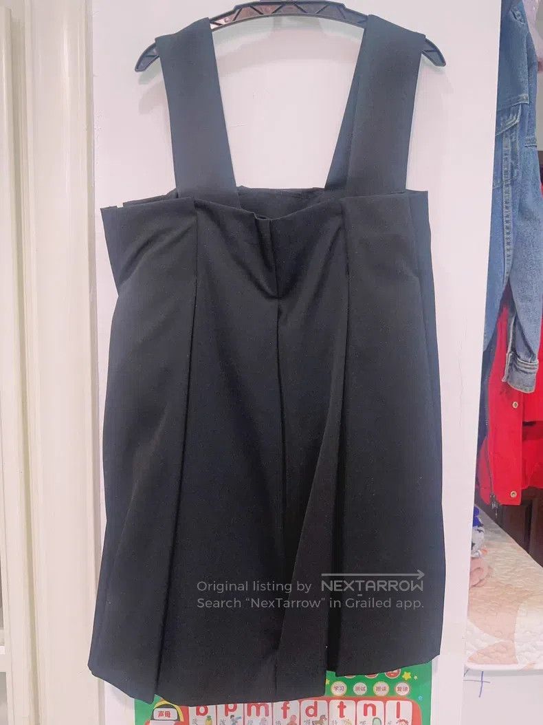 Comme Des Garcons Black Overalls Skirt