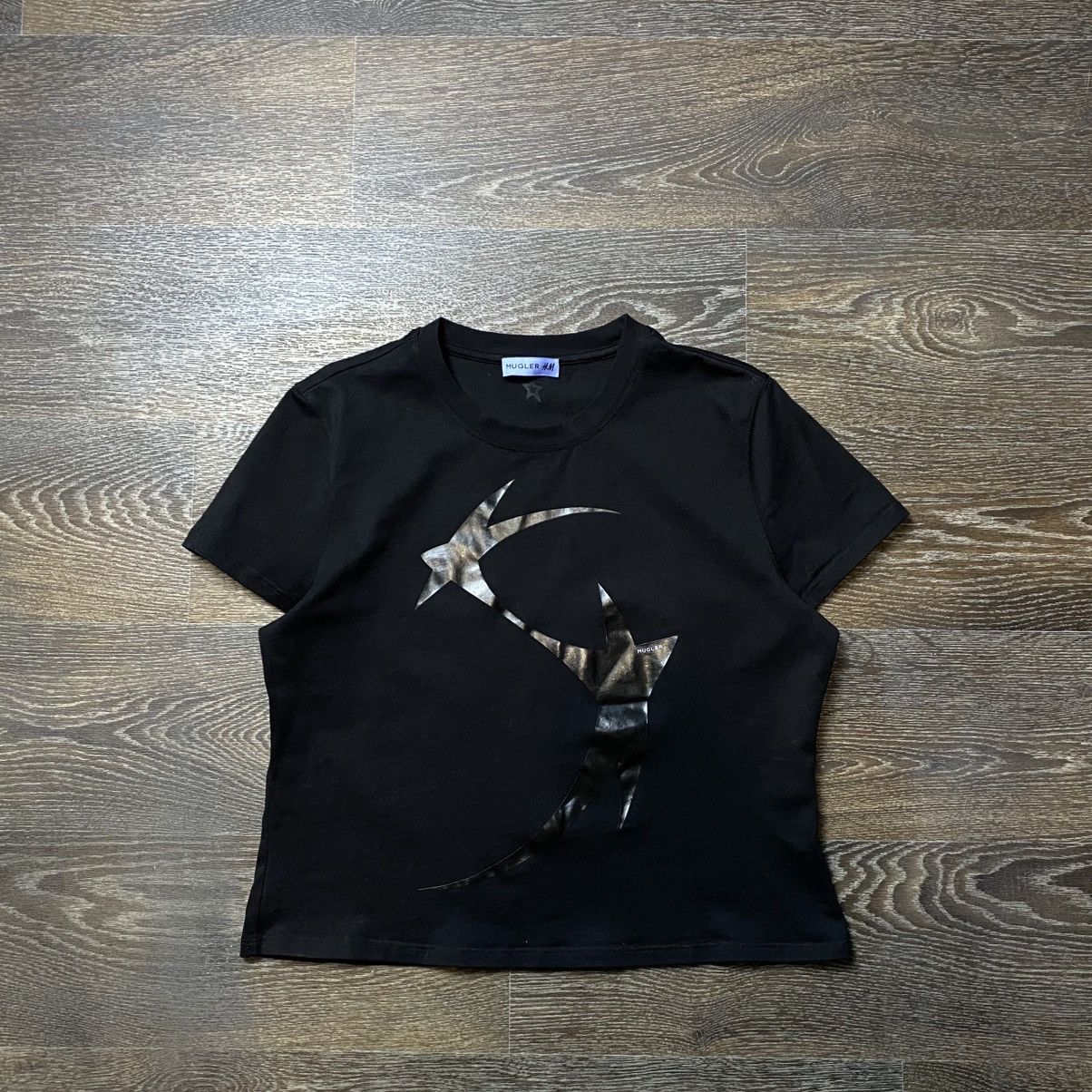 H&M × Mugler Mugler x H&M Printed T-shirt women M/L Size L / US 10 / IT 46 - 1 Thumbnail