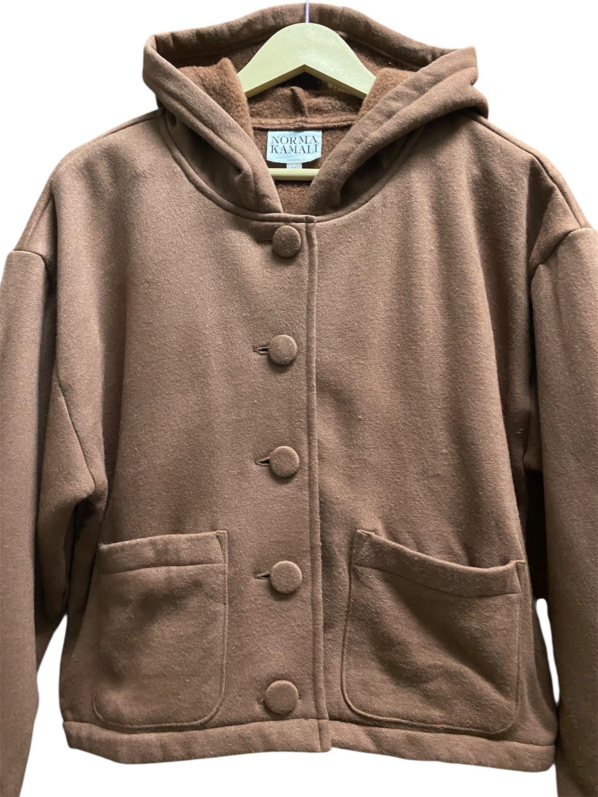Norma Kamali NORMA KAMALI Wool hooded Jacket women Size M / US 6-8 / IT 42-44 - 3 Thumbnail