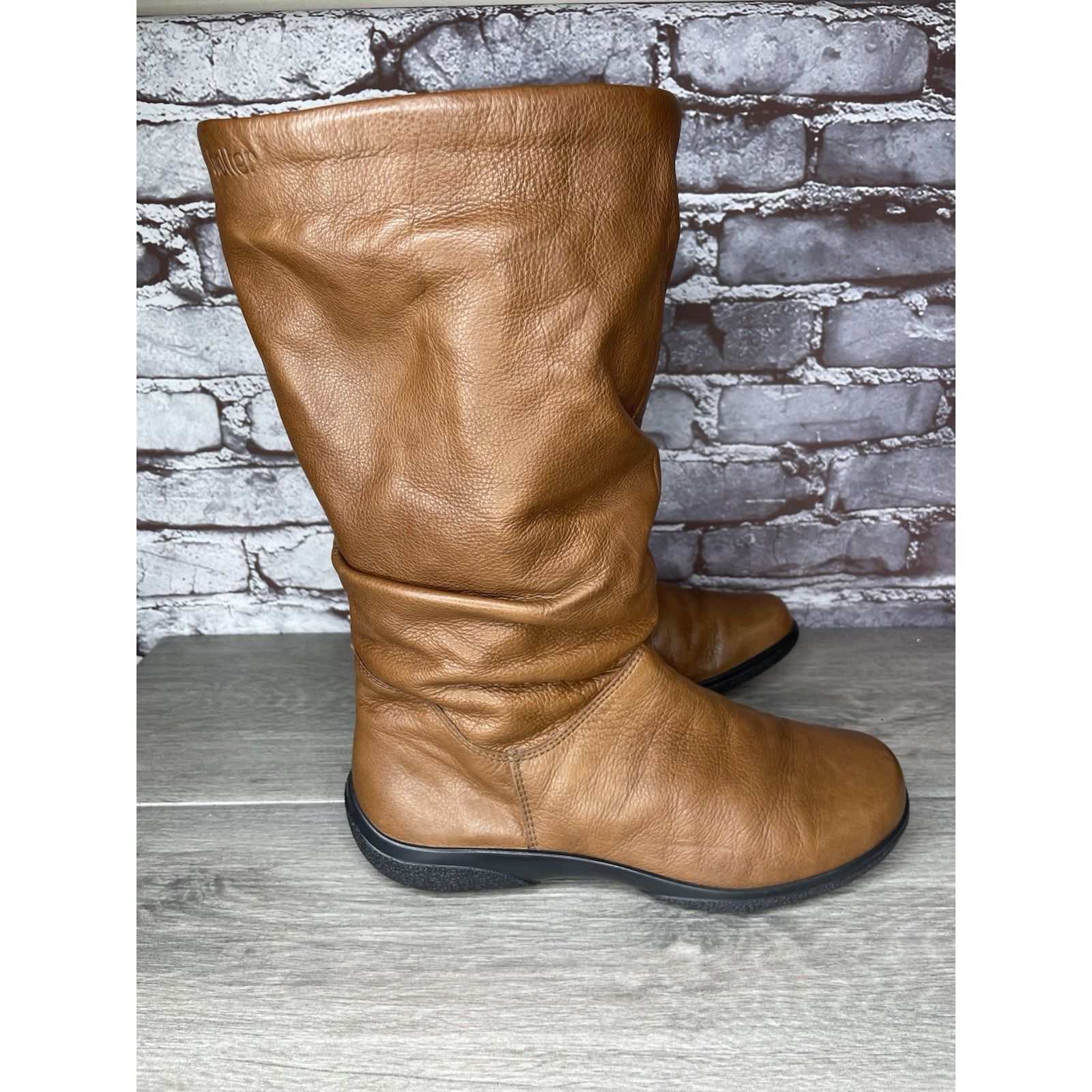 Hush Puppies Hush Puppies Mystery Brown Leather Side Zipper Riding Boots Size US 8.5 / IT 38.5 - 15 Thumbnail