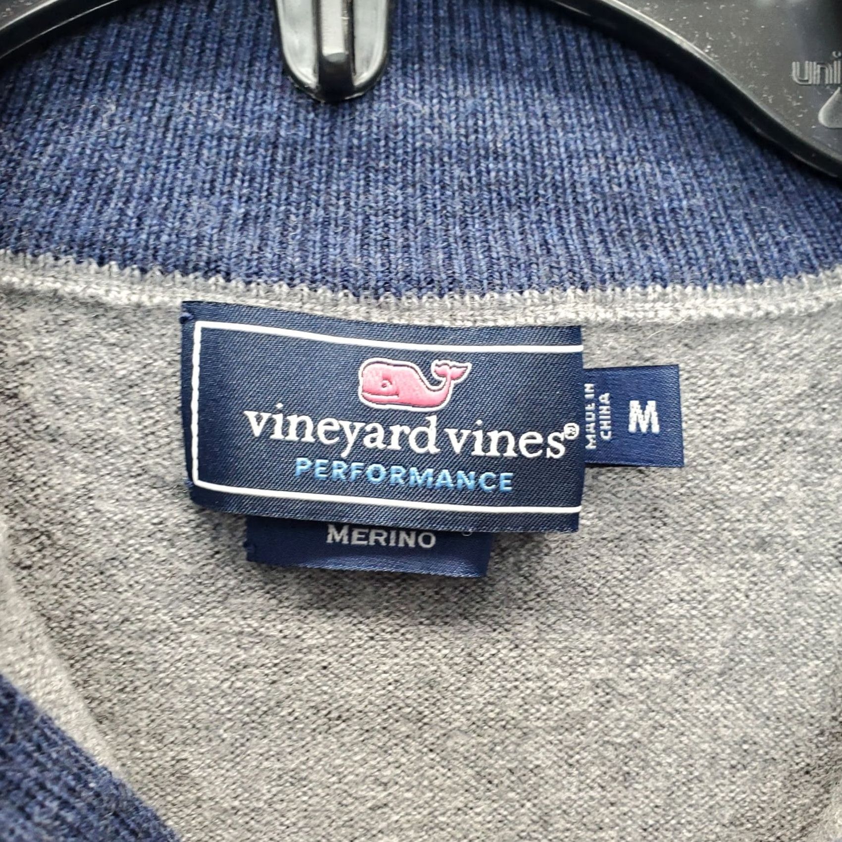 Vineyard Vines VINEYARD VINES Sweater Womens M Gray Performance Knit Side Shoulder 1/4 Zip Size M / US 6-8 / IT 42-44 - 7 Thumbnail