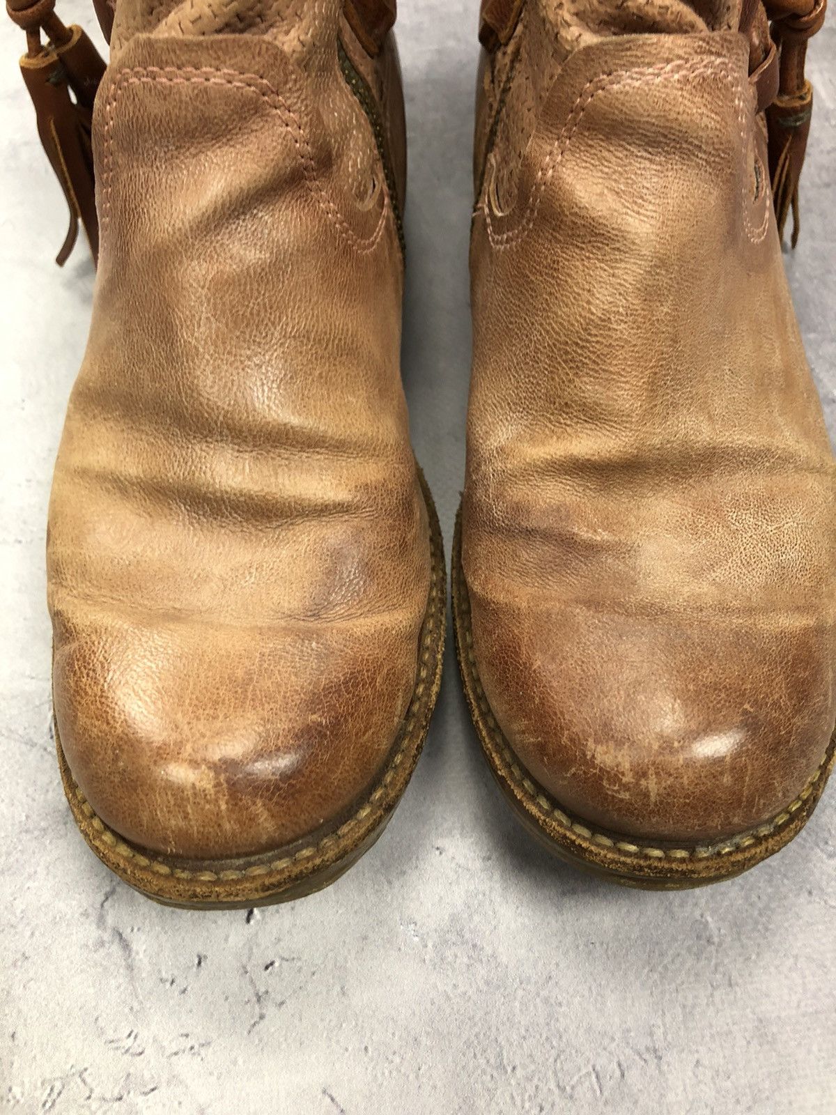 A.S.98 × Vintage A.S.98 Airstep Boots Comfort Zip Fringe Boho Sz EUR 38 Size US 8 / IT 38 - 5 Thumbnail