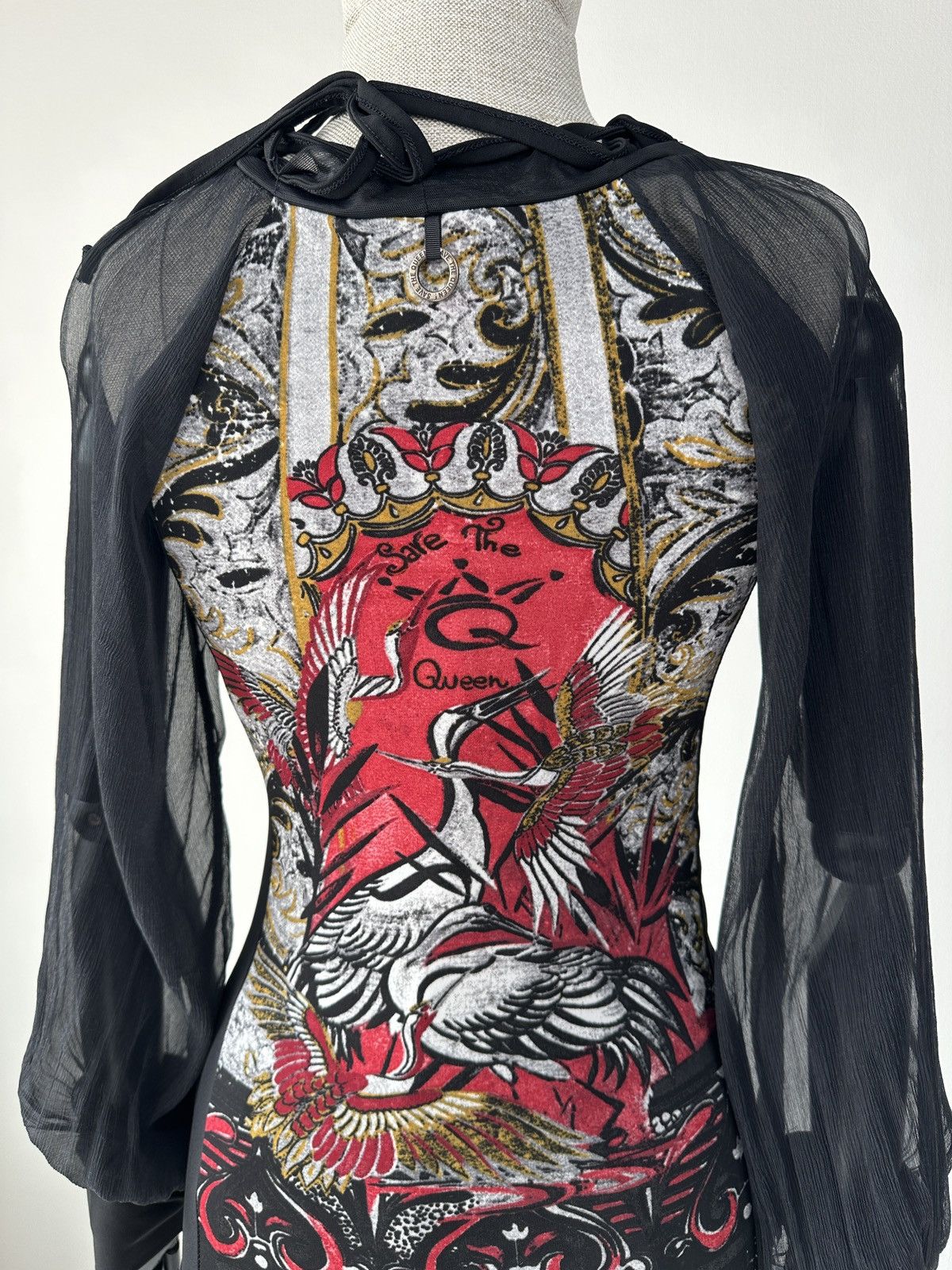 Japanese Brand Save The Queen Mesh Sleeve Top Blouse Avant Garde Size M Size M / US 6-8 / IT 42-44 - 9 Thumbnail