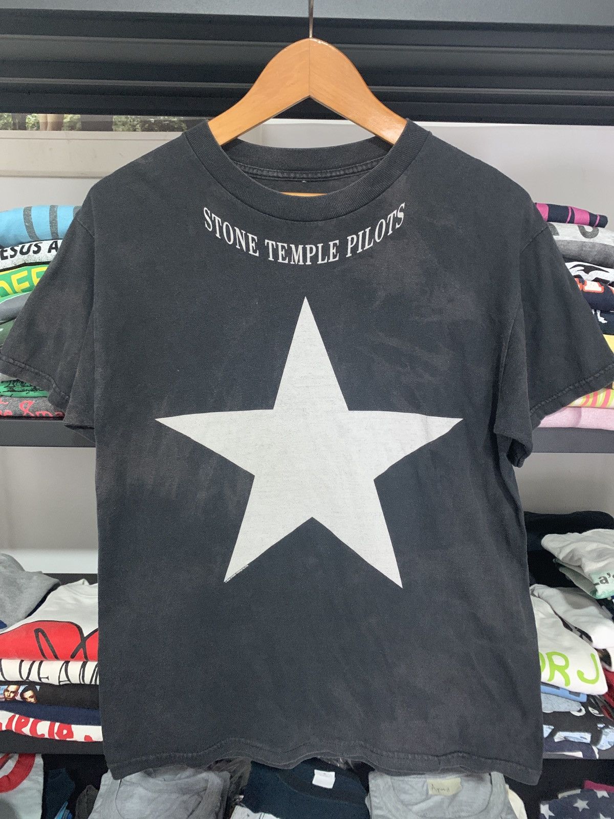 image of Band Tees x Rock Tees Vintage Stone Temple Pilots T-Shirt in Black, Men's (Size Medium)