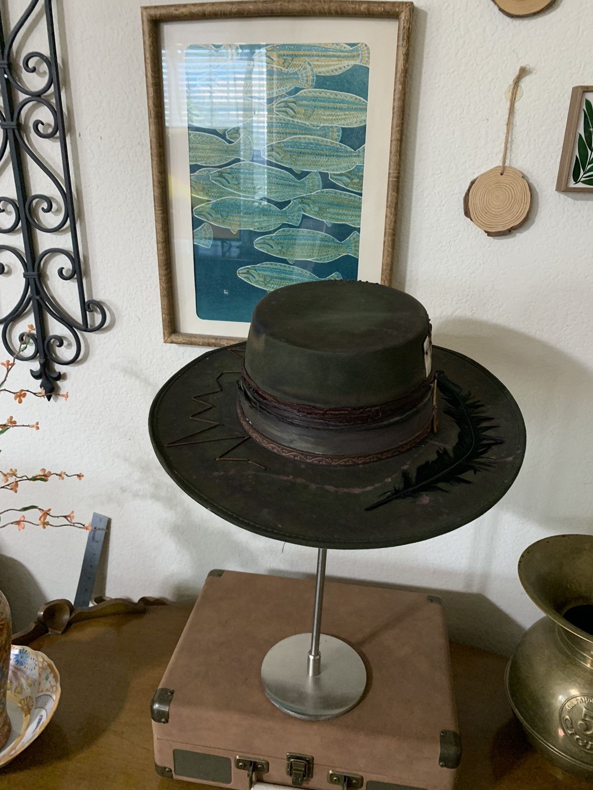 Other Custom Brim w/ matches and feather on it Size ONE SIZE - 5 Thumbnail