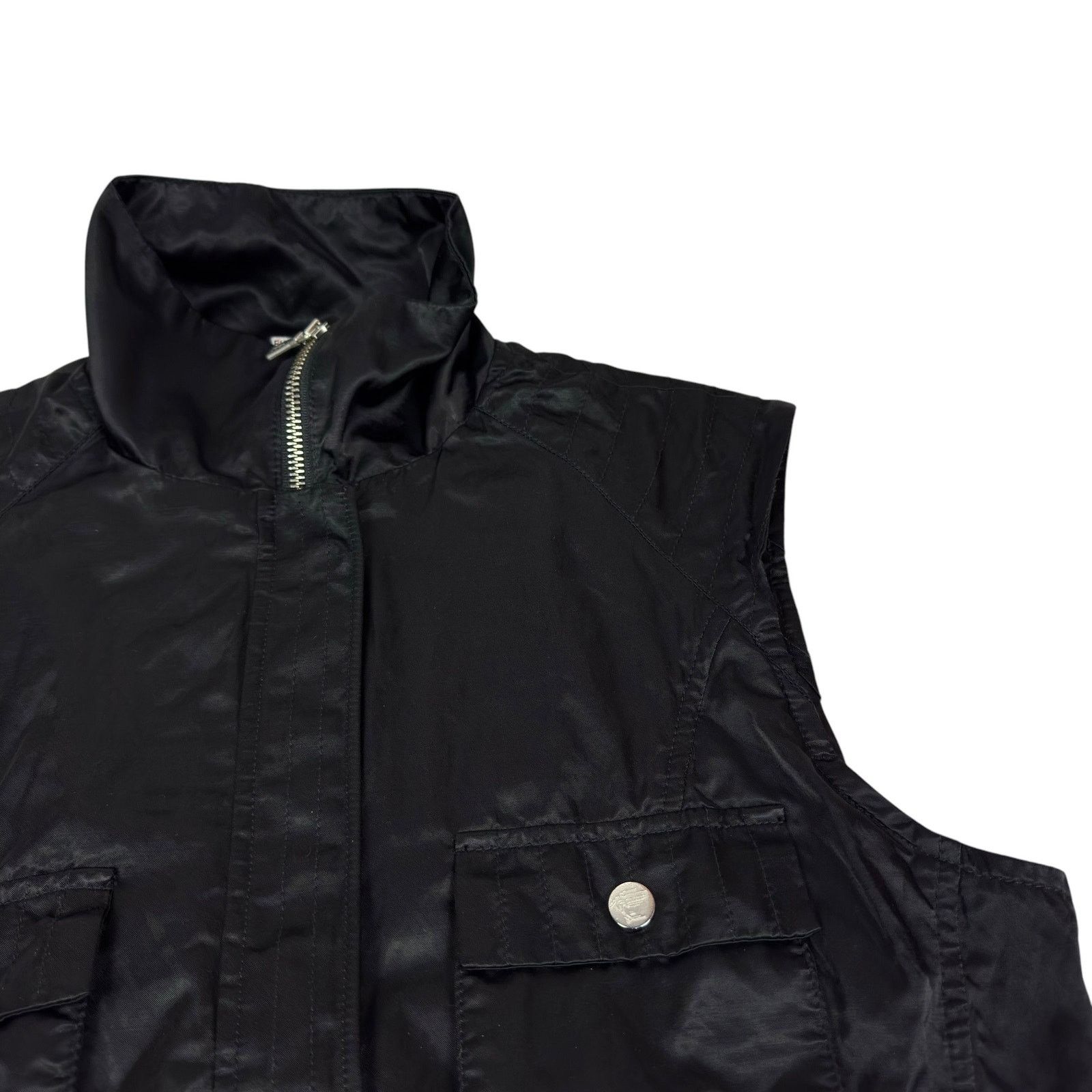 Versace Versace Sport Womens Black Full Zip Gilet Utility Vest Size S / US 4 / IT 40 - 5 Thumbnail