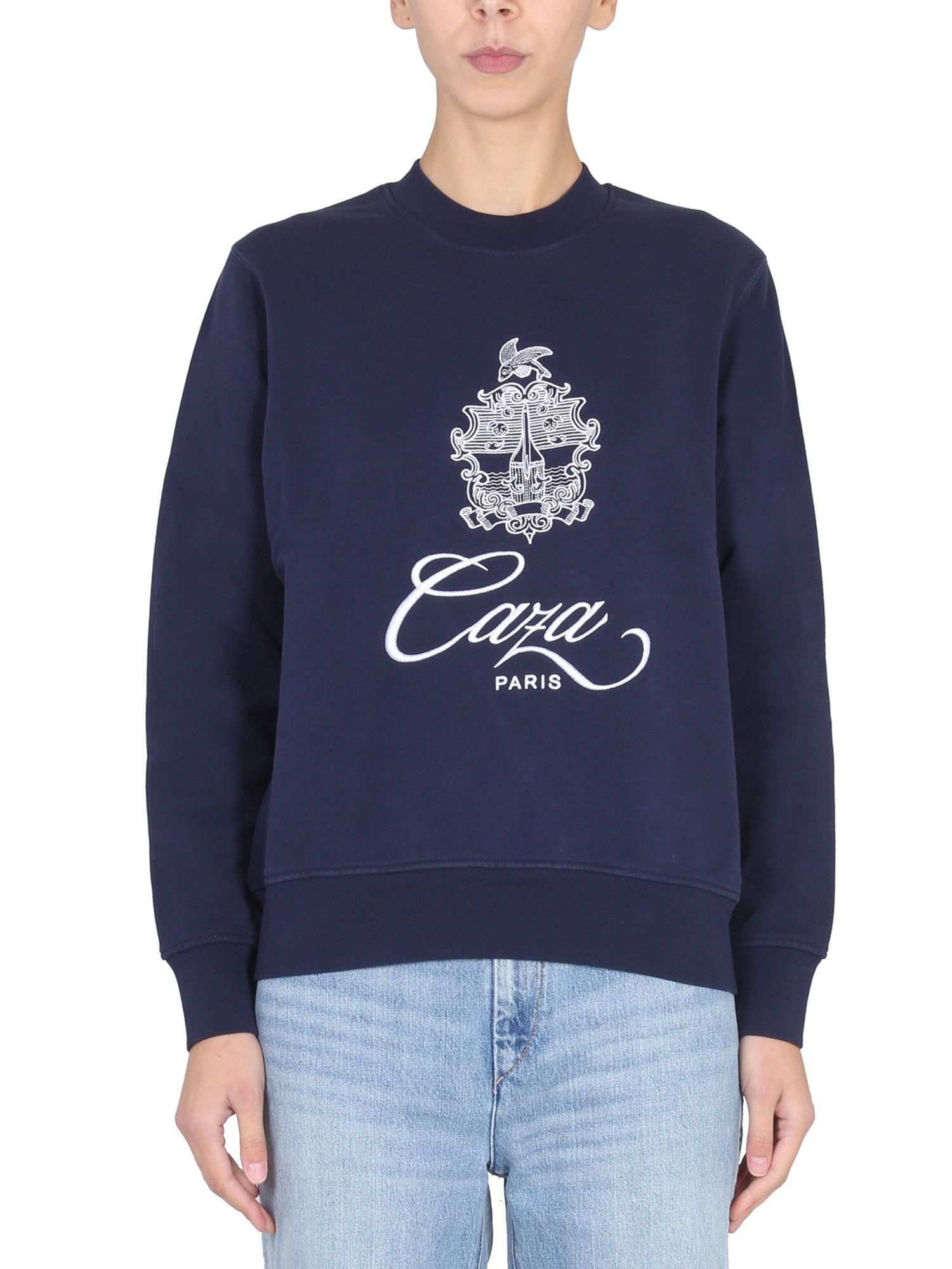 Casablanca Navy Embroidered Embleme De Caza Logo Sweatshirt Size US XS / EU 42 / 0 - 2 Thumbnail