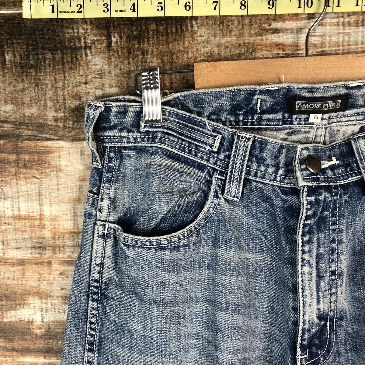 Japanese Brand Amero japan vintage workwear Pero Blue Denim Pants #A1418 Size US 31 - 7 Thumbnail