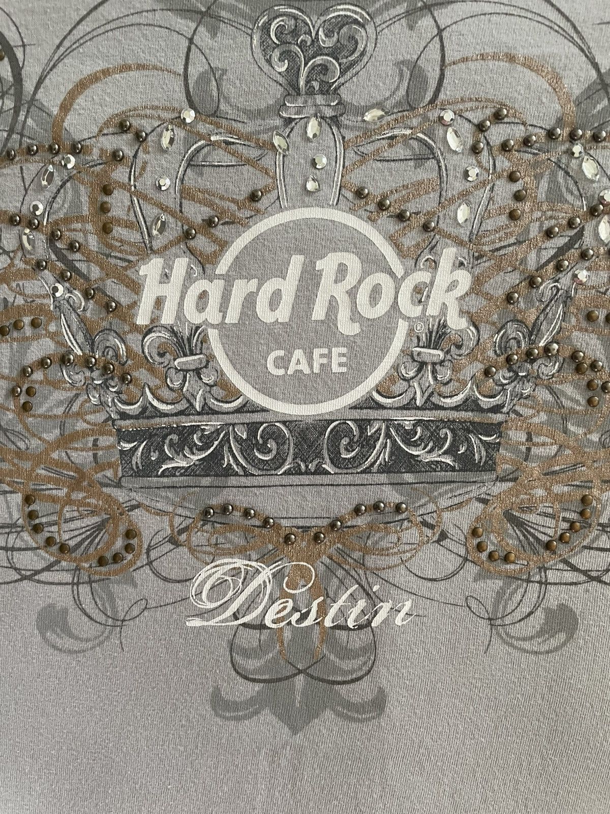 Hard Rock Cafe Hard Rock Couture “Stone Crown” Tee Medium Embellished MINT Size M / US 6-8 / IT 42-44 - 6 Thumbnail