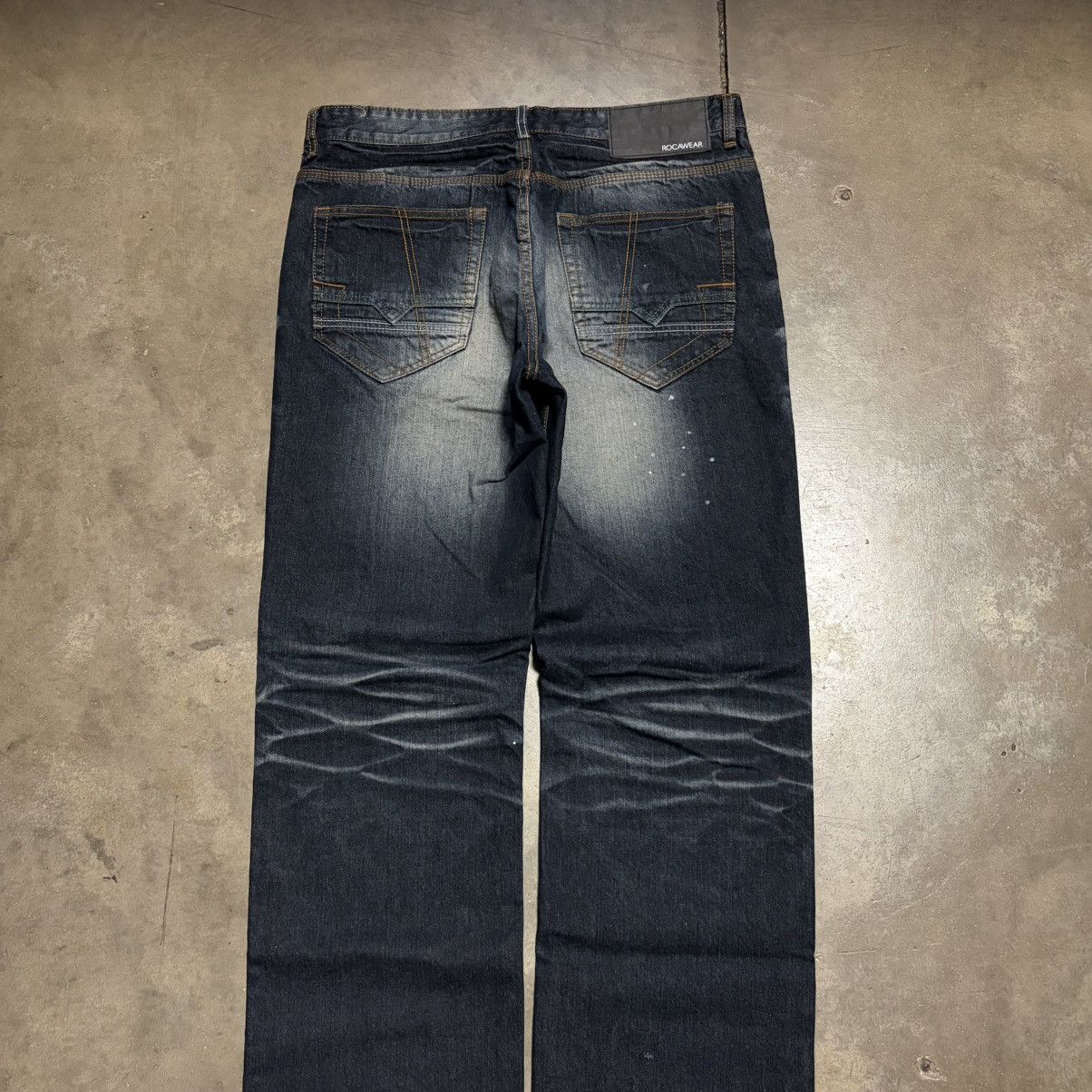 Rocawear Vintage Y2K Rocawear Baggy Denim Jeans Faded Wide Leg Skater Size US 36 / EU 52 - 9 Thumbnail