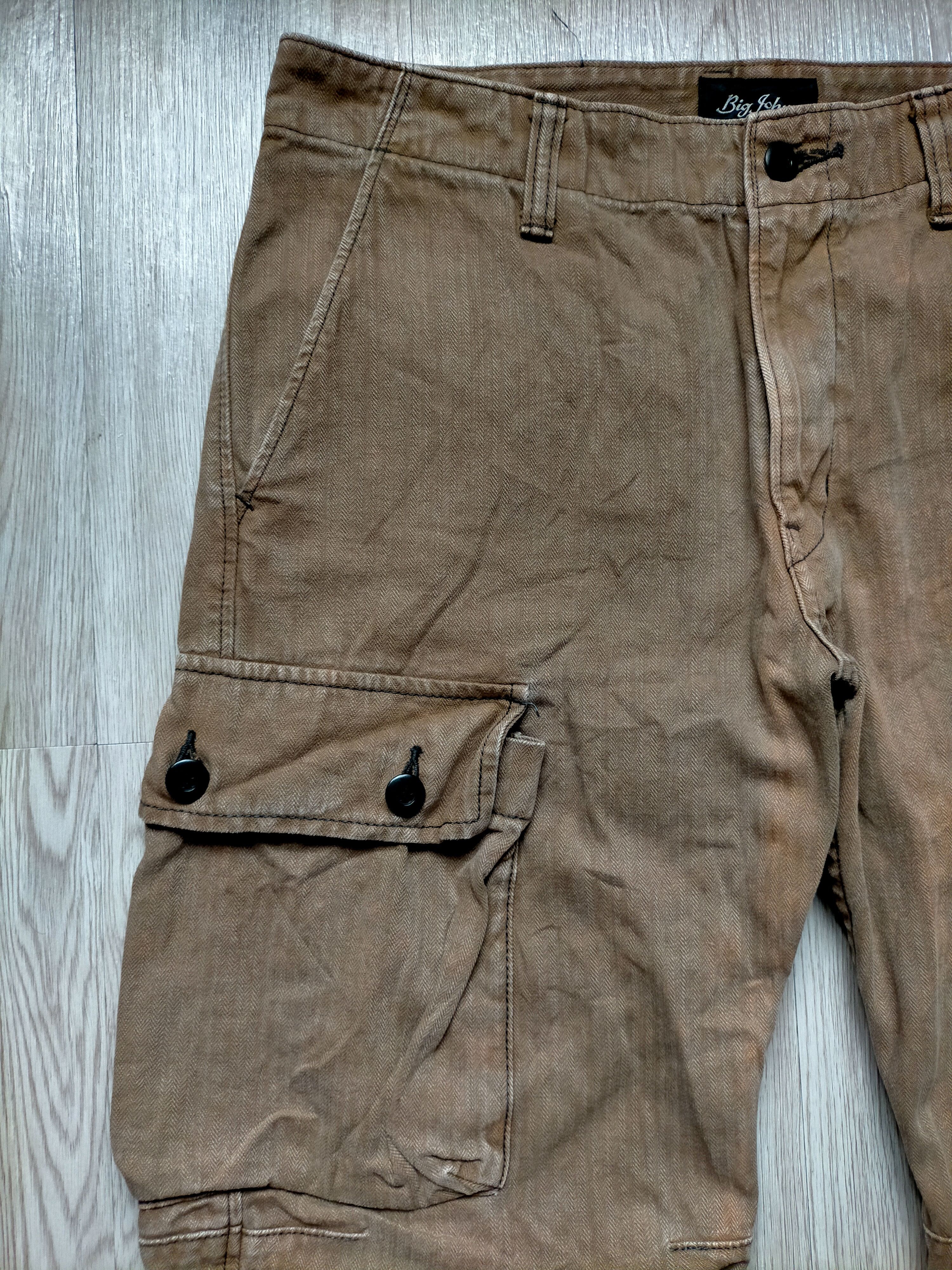 Big John × Vintage Vintage Big John Japan Cargo Denim Pants Size US 34 / EU 50 - 4 Thumbnail