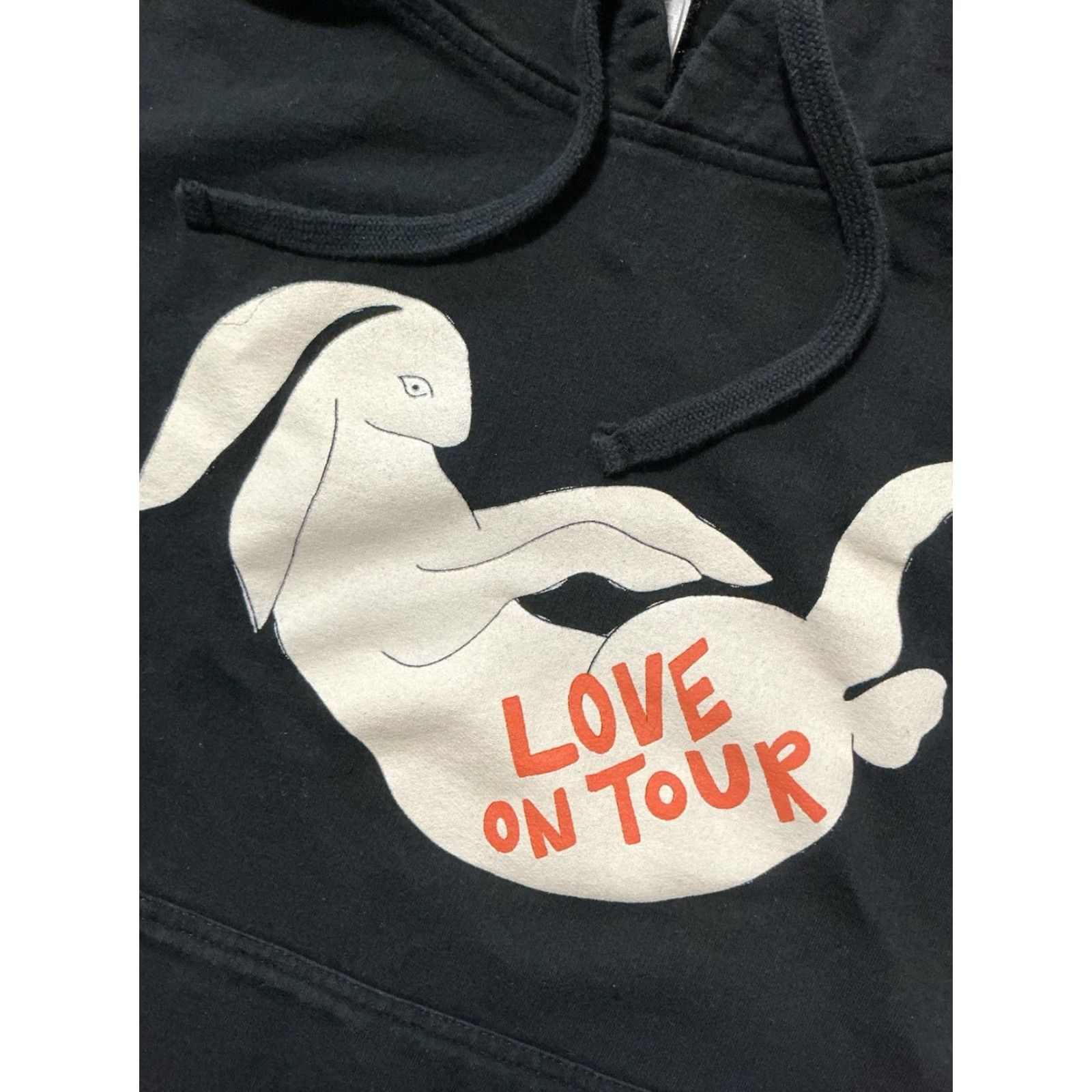 Vintage VINTAGE Harry Styles Love On Tour Bunny Rabbit Official Merch Black Pullover Hoodie Sz.S Mens Pullover Hoodie Bunny Rabbit Love On Tour 90s? Size US S / EU 44-46 / 1 - 5 Thumbnail