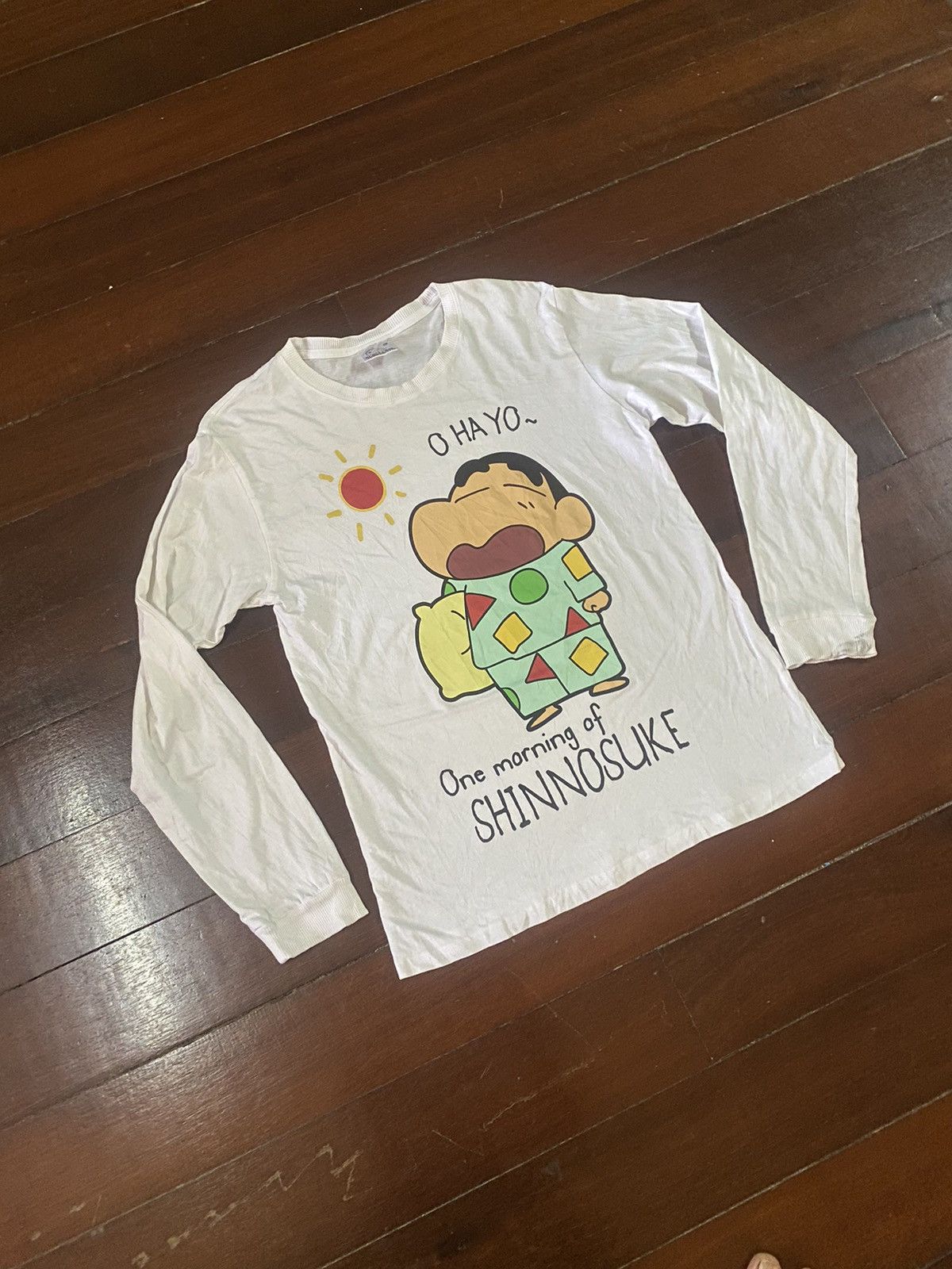 Anime × Vintage vintage CRAYON SHINCHAN o ha yo one morning funny cartoon Size US L / EU 52-54 / 3 - 2 Thumbnail