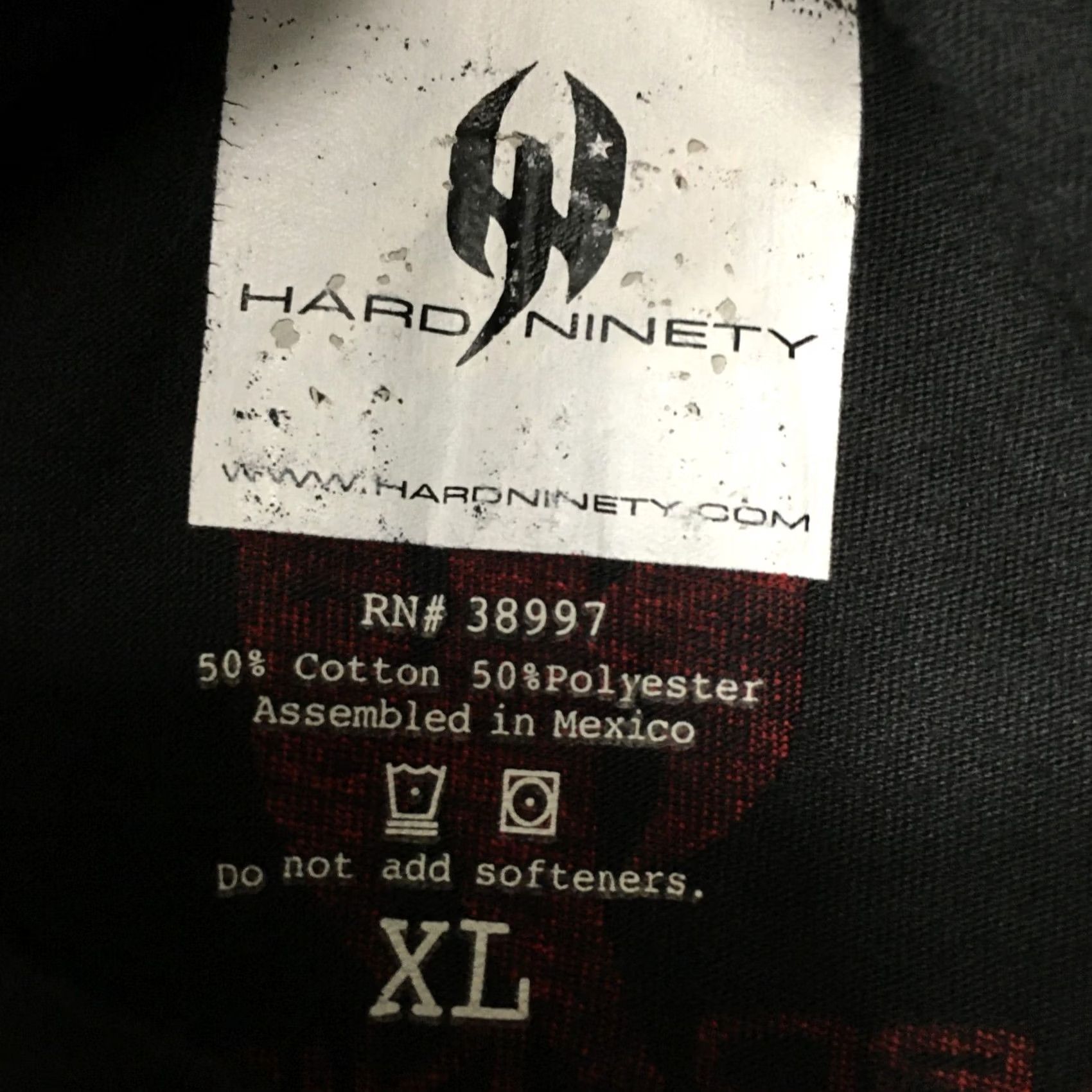 Vintage VINTAGE HARD 90 Shirt Mens XL BLACK 90 NINETY Just Cuz Size US XL / EU 56 / 4 - 3 Thumbnail