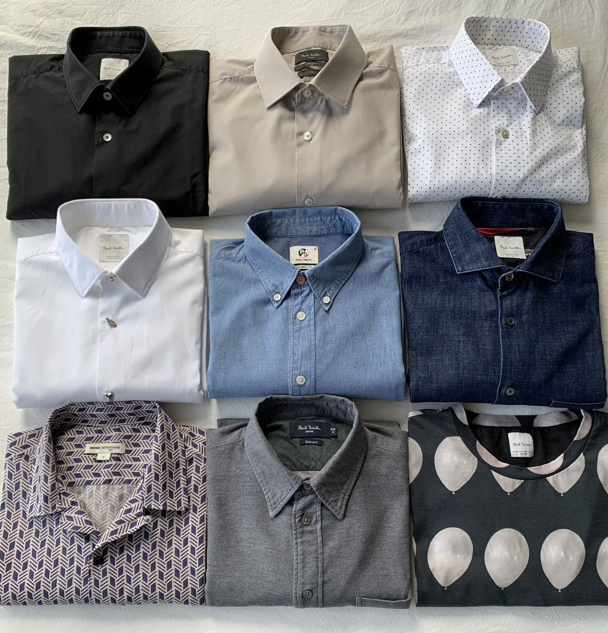 Paul Smith Collection of 9 Tops! (8 shirts & 1 t-shirt) Size US M / EU 48-50 / 2 - 1 Thumbnail