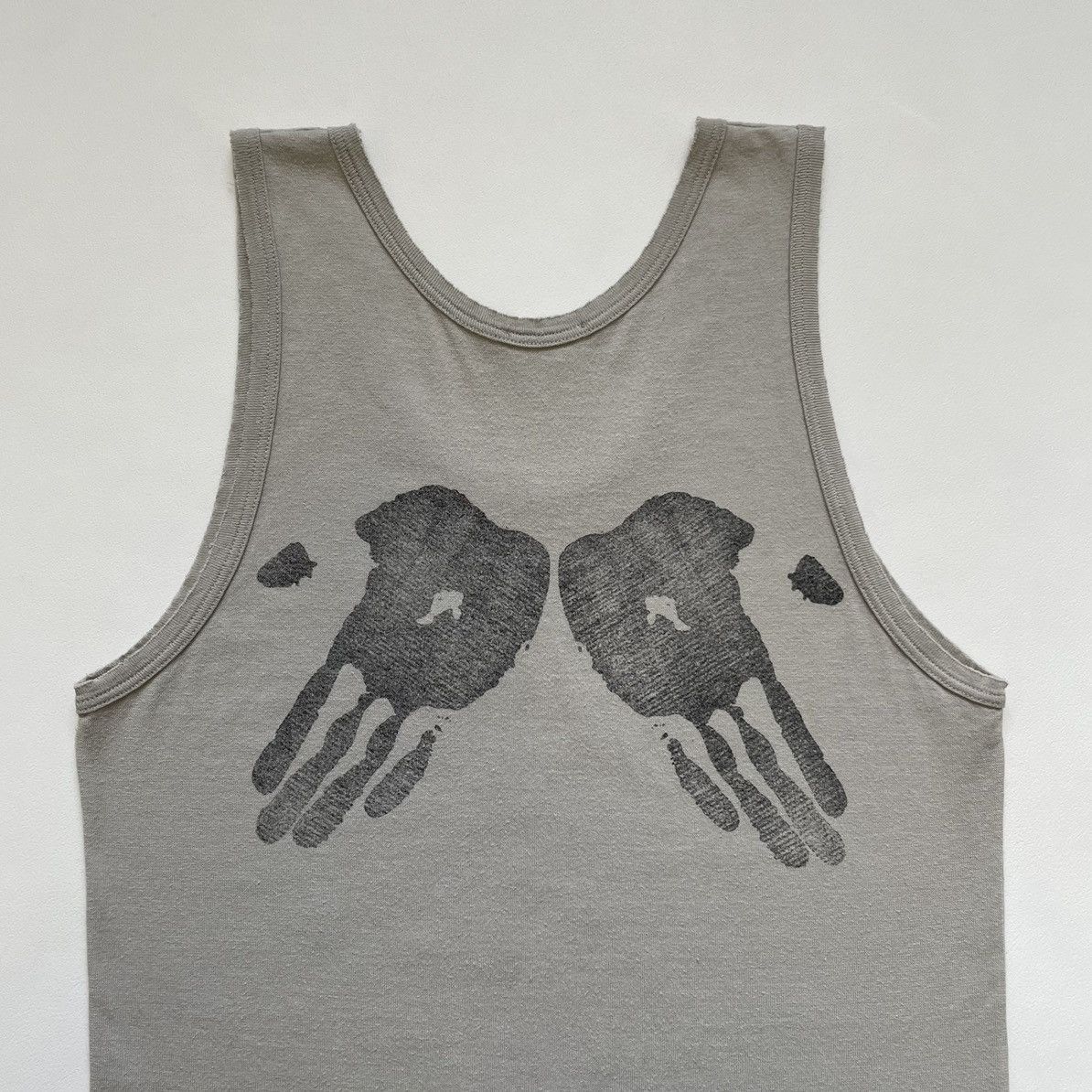 Ann Demeulemeester ‘Hand Print’ Raw Edge Cotton Vest Size M / US 6-8 / IT 42-44 - 12 Thumbnail