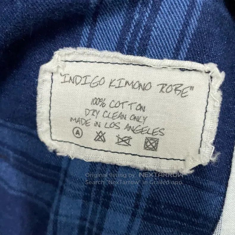 Greg Lauren Greg Lauren Indigo-Dyed Long Patchwork Robe Size US L / EU 52-54 / 3 - 4 Thumbnail