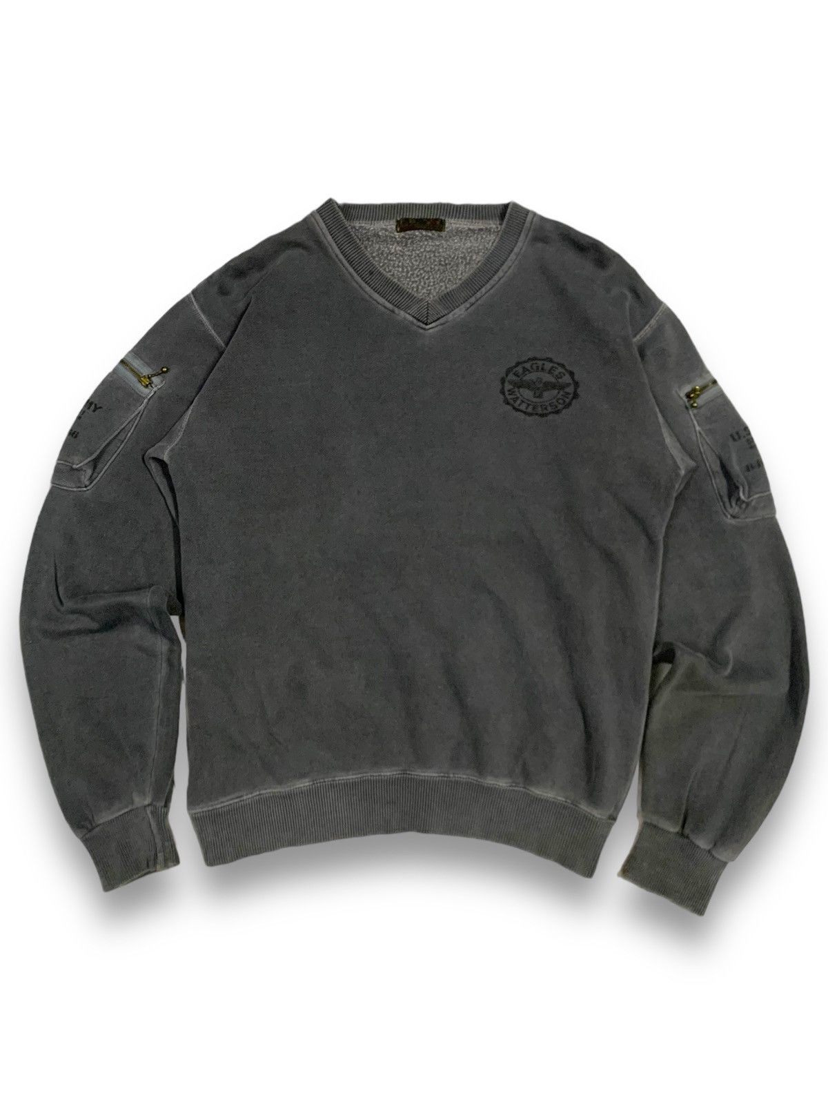 Japanese Brand Vintage Japanese Brand FB Key US Army Faded Sweatshirt Size US M / EU 48-50 / 2 - 1 Thumbnail